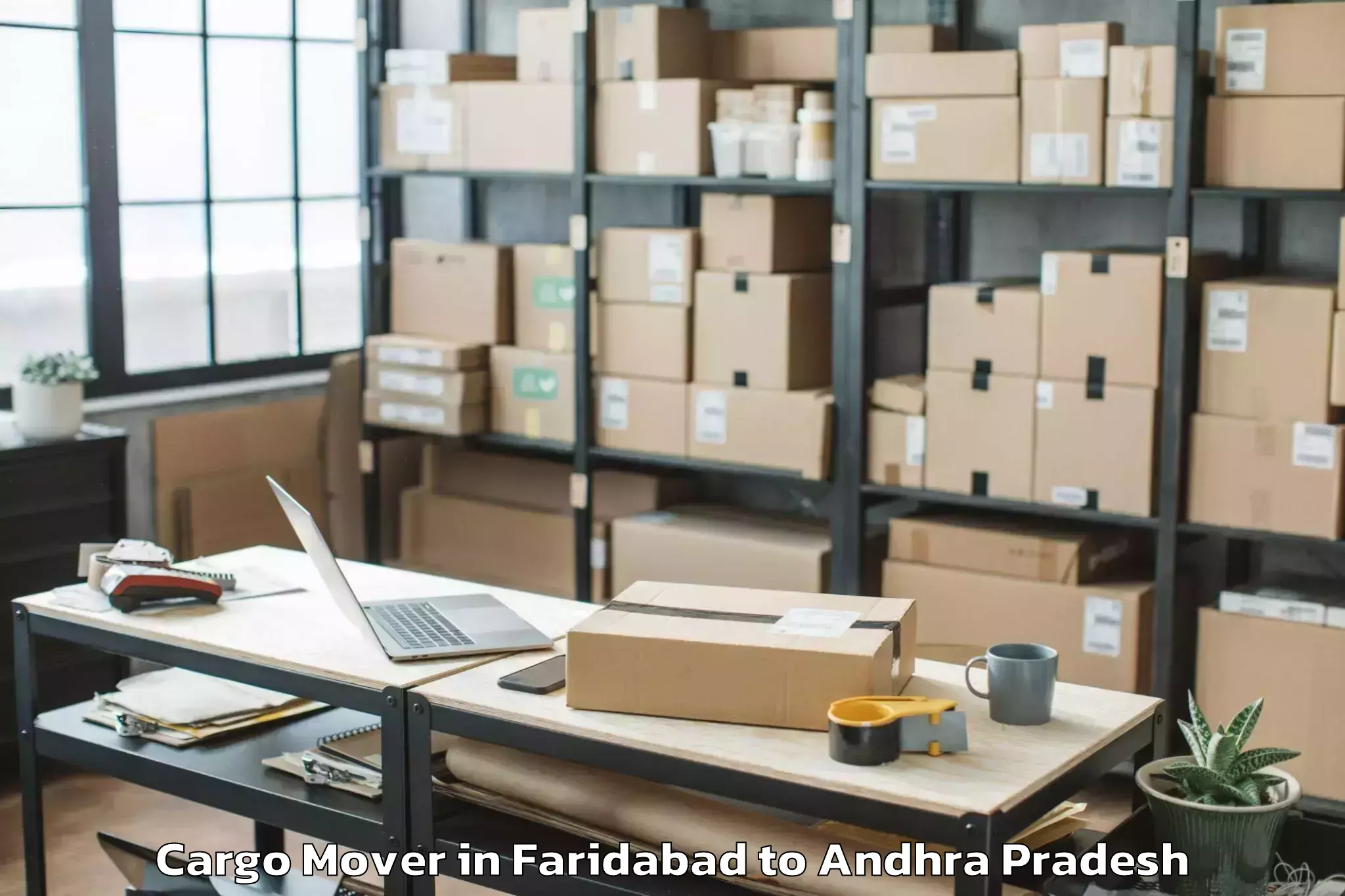 Leading Faridabad to Nellimarla Cargo Mover Provider